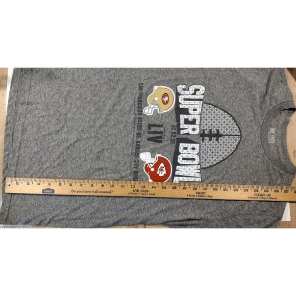 Super Bowl LIV NFL Team Apparel heather gray triblend tee NWT - Picture 4 of 10